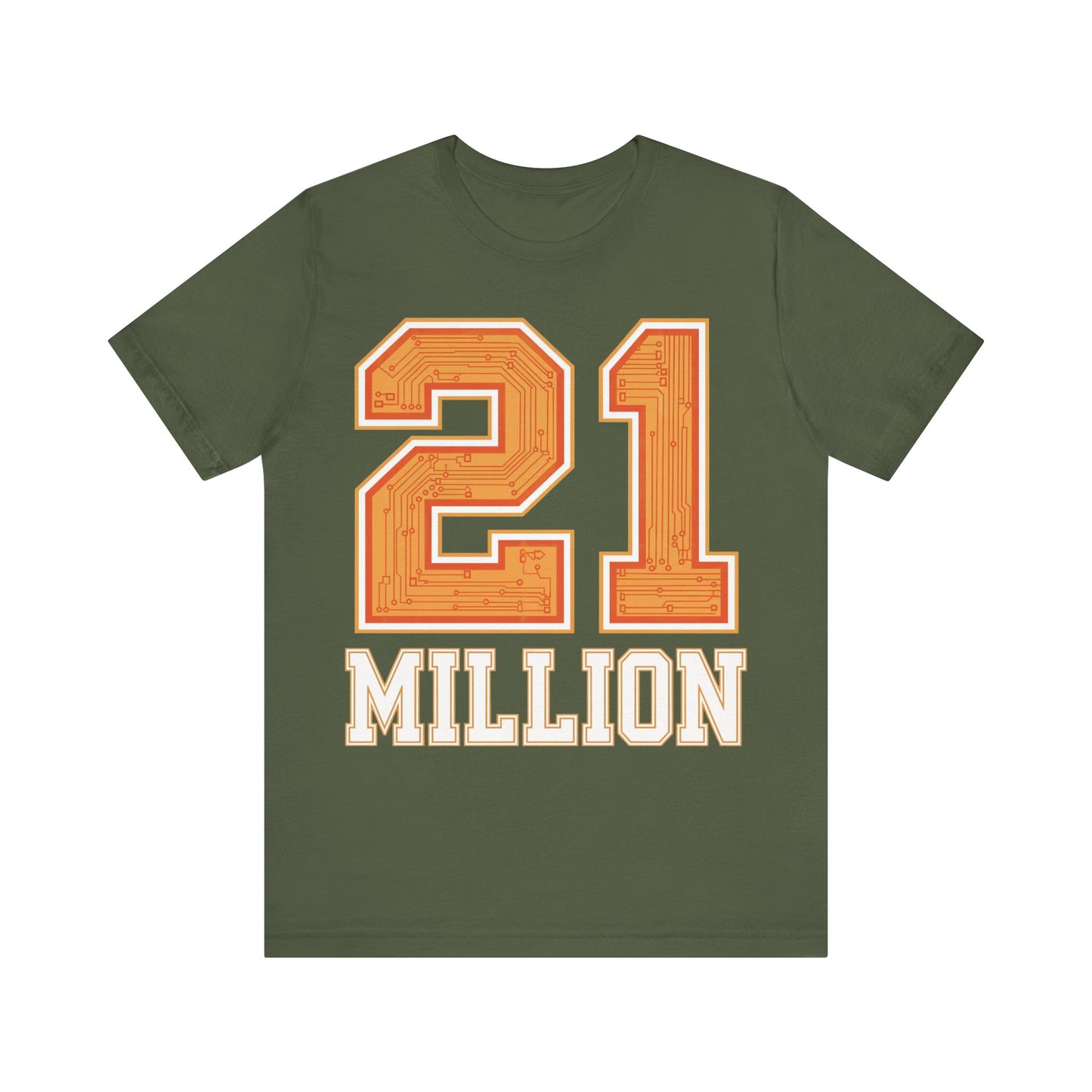 21M Orange Circuit Unisex Short Sleeve Tee