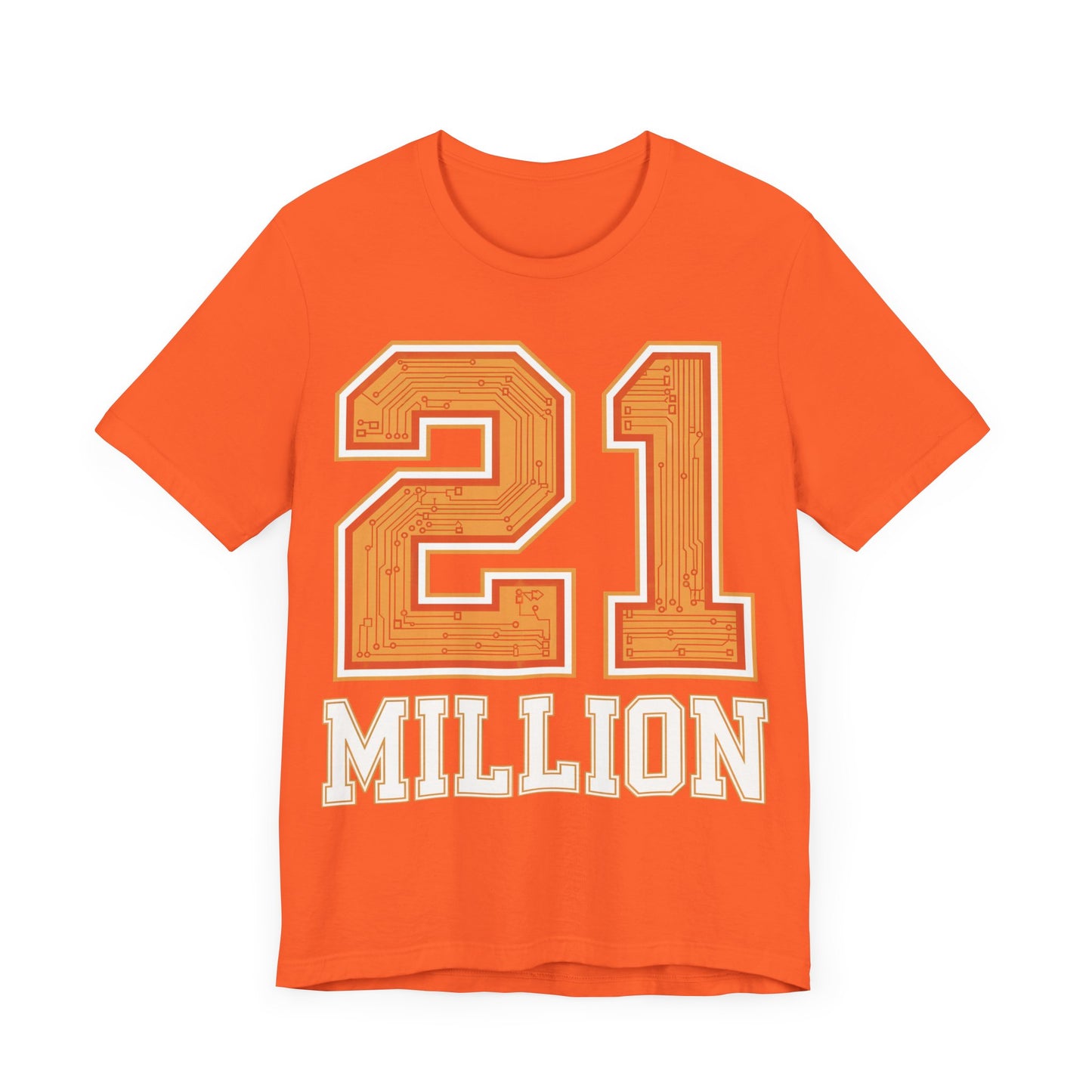 21M Orange Circuit Unisex Short Sleeve Tee