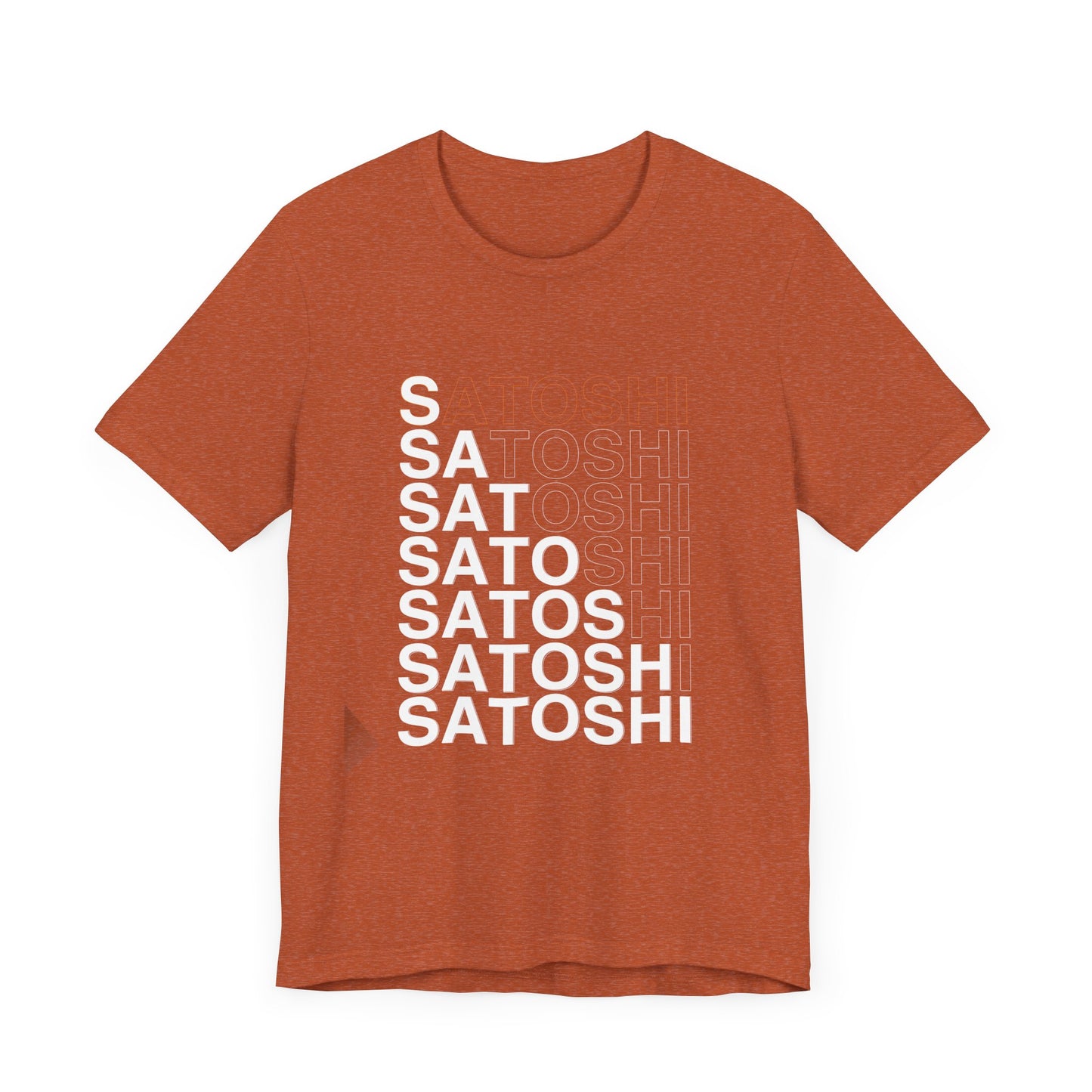 Unisex 'Satoshi Bottom-Line' Short Sleeve Tee