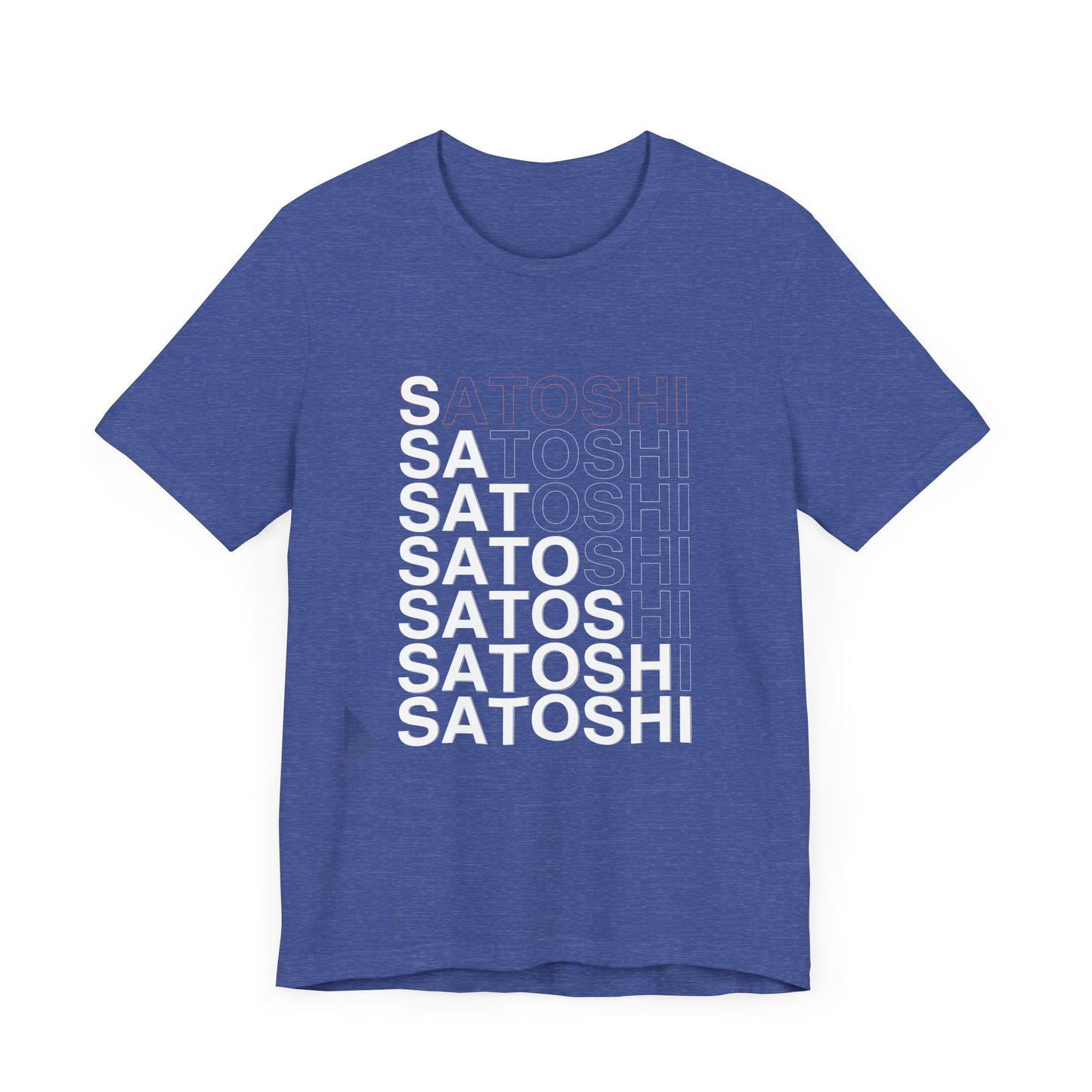 Unisex 'Satoshi Bottom-Line' Short Sleeve Tee