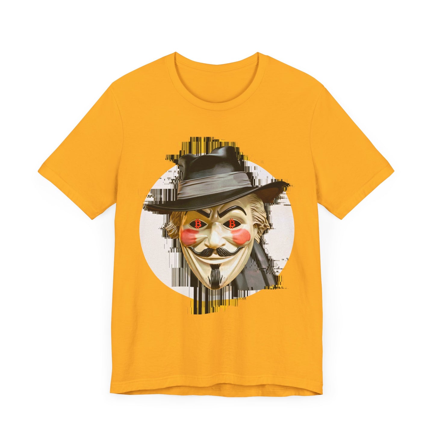 V For Bitcoin Unisex Short Sleeve Tee