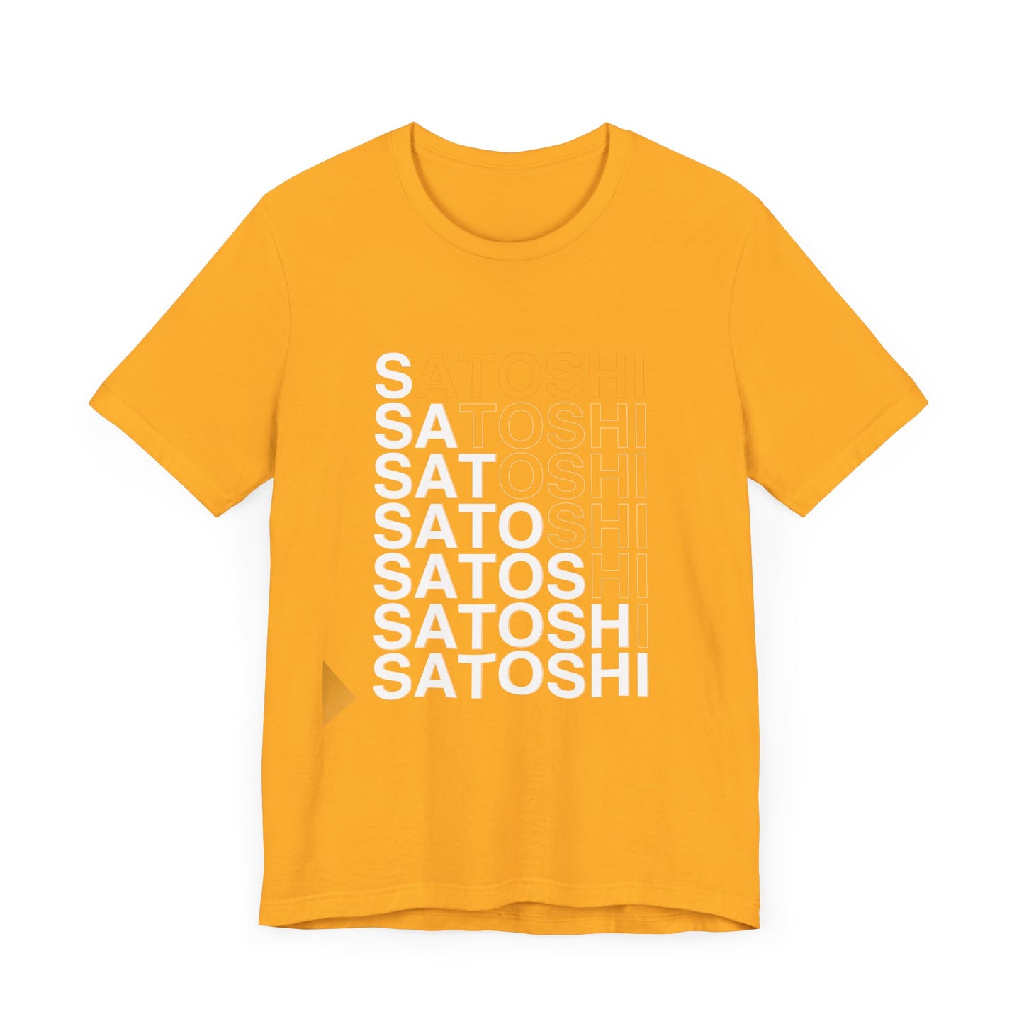 Unisex 'Satoshi Bottom-Line' Short Sleeve Tee