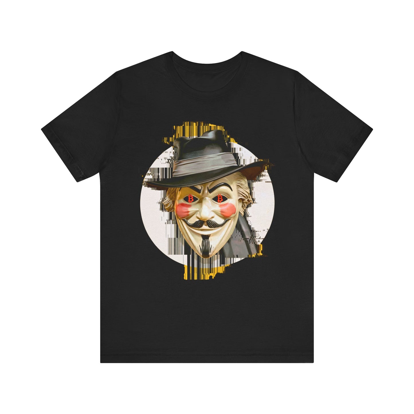 V For Bitcoin Unisex Short Sleeve Tee