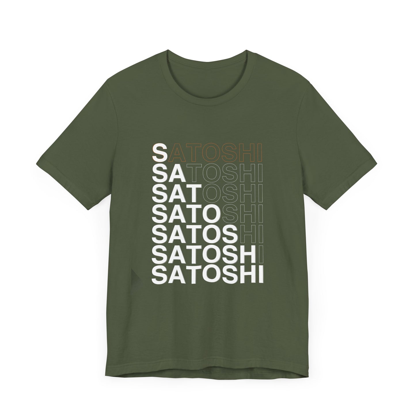 Unisex 'Satoshi Bottom-Line' Short Sleeve Tee
