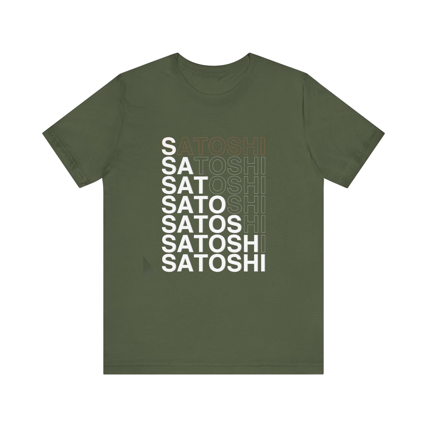 Unisex 'Satoshi Bottom-Line' Short Sleeve Tee