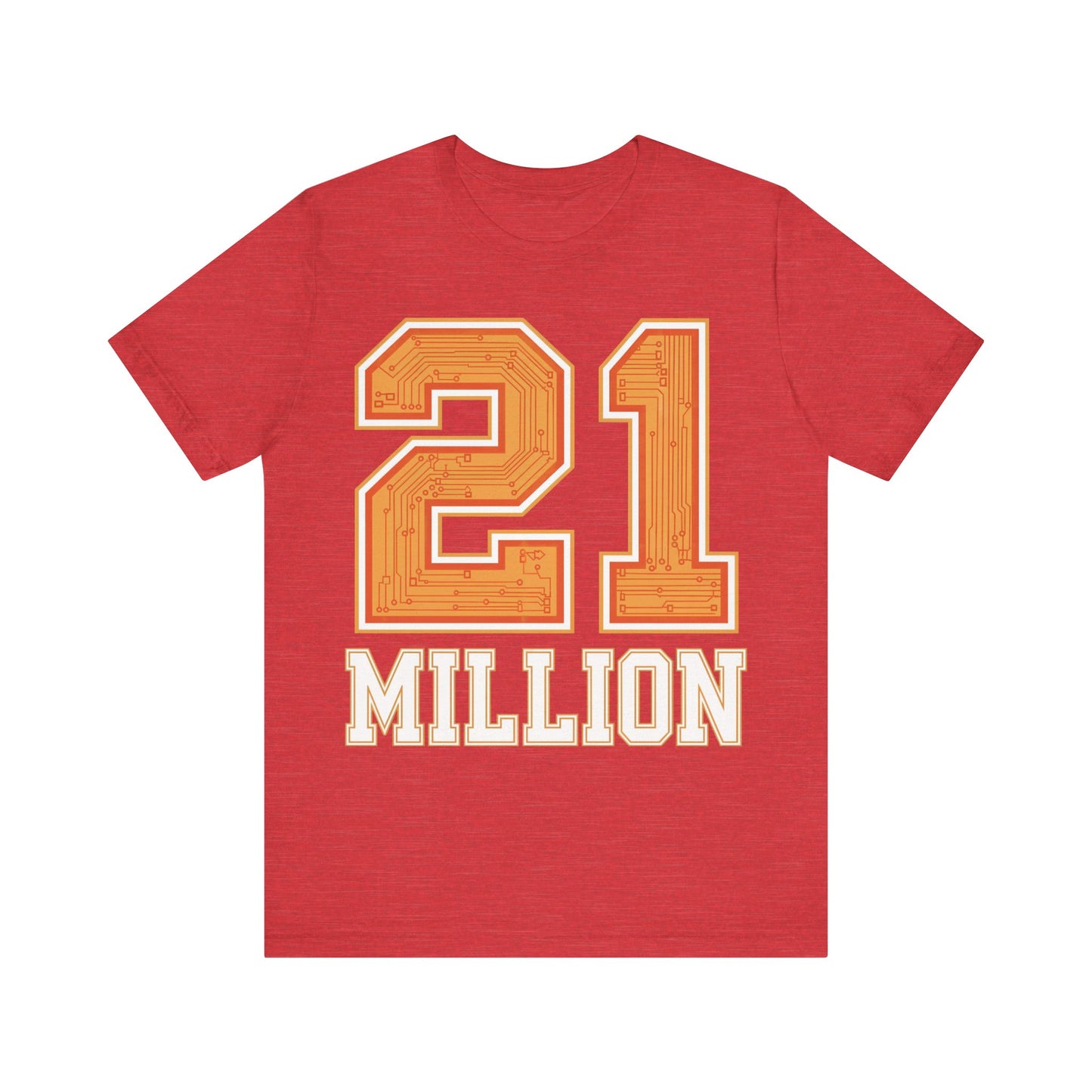 21M Orange Circuit Unisex Short Sleeve Tee