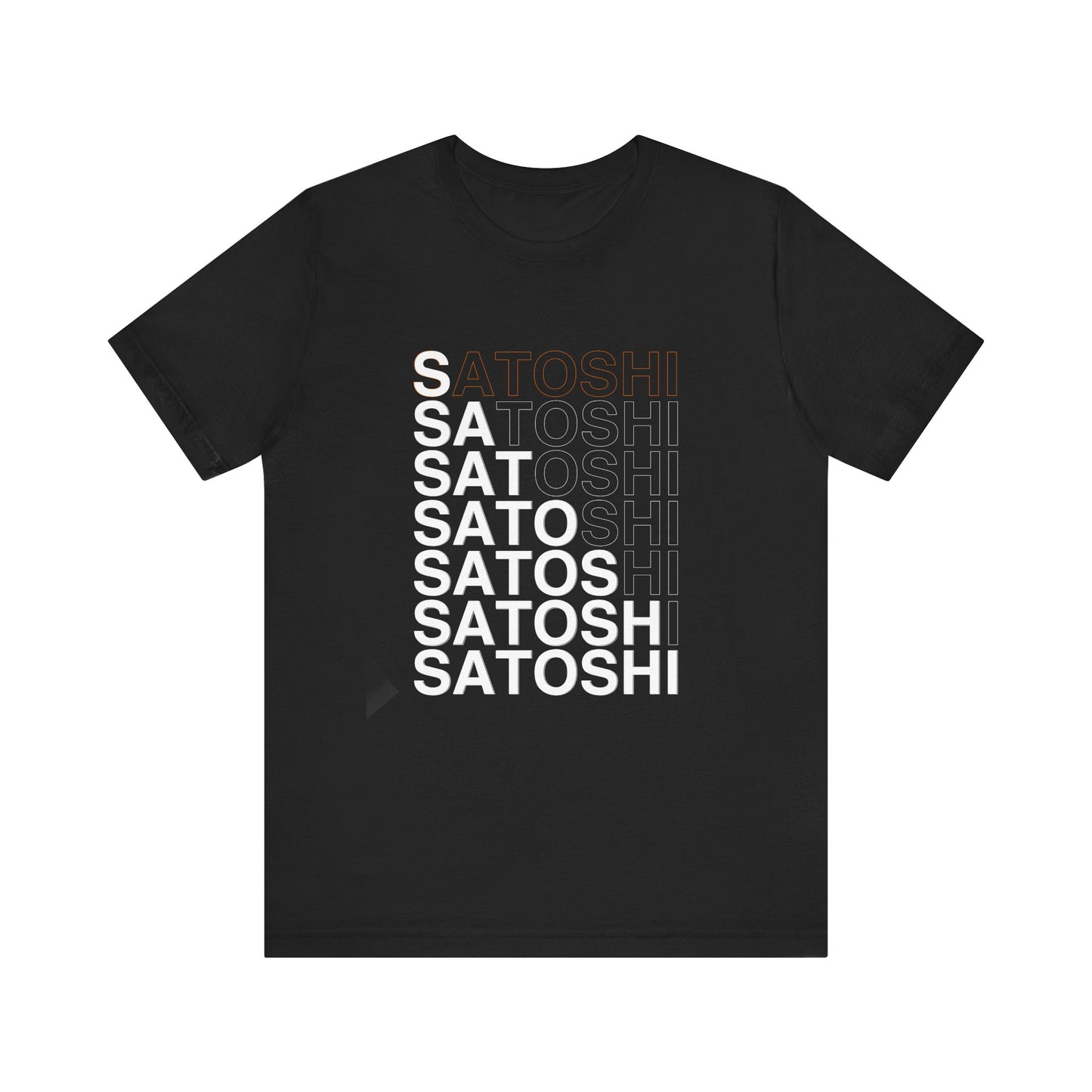 Unisex 'Satoshi Bottom-Line' Short Sleeve Tee