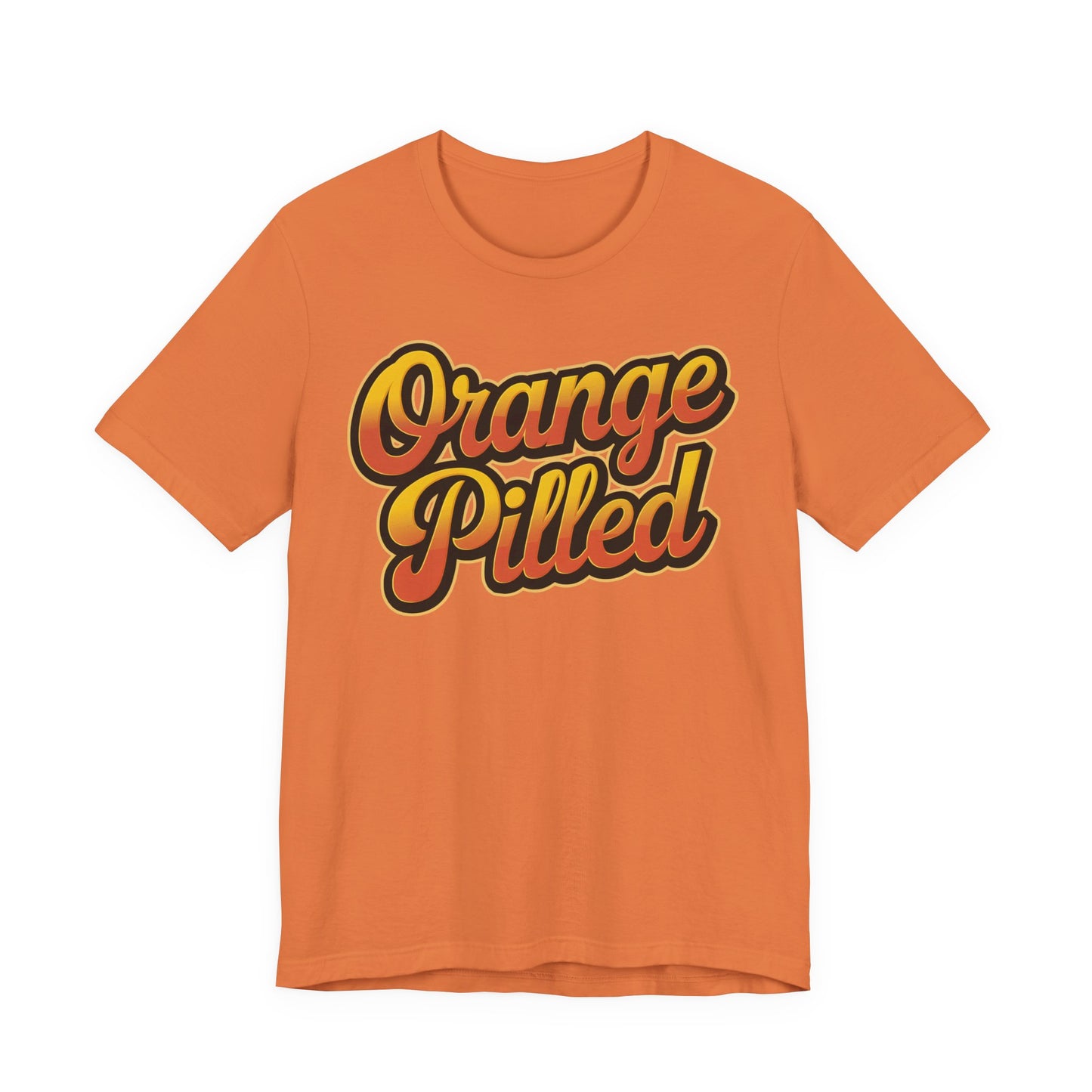 Orange Pilled Unisex Short Sleeve Tee