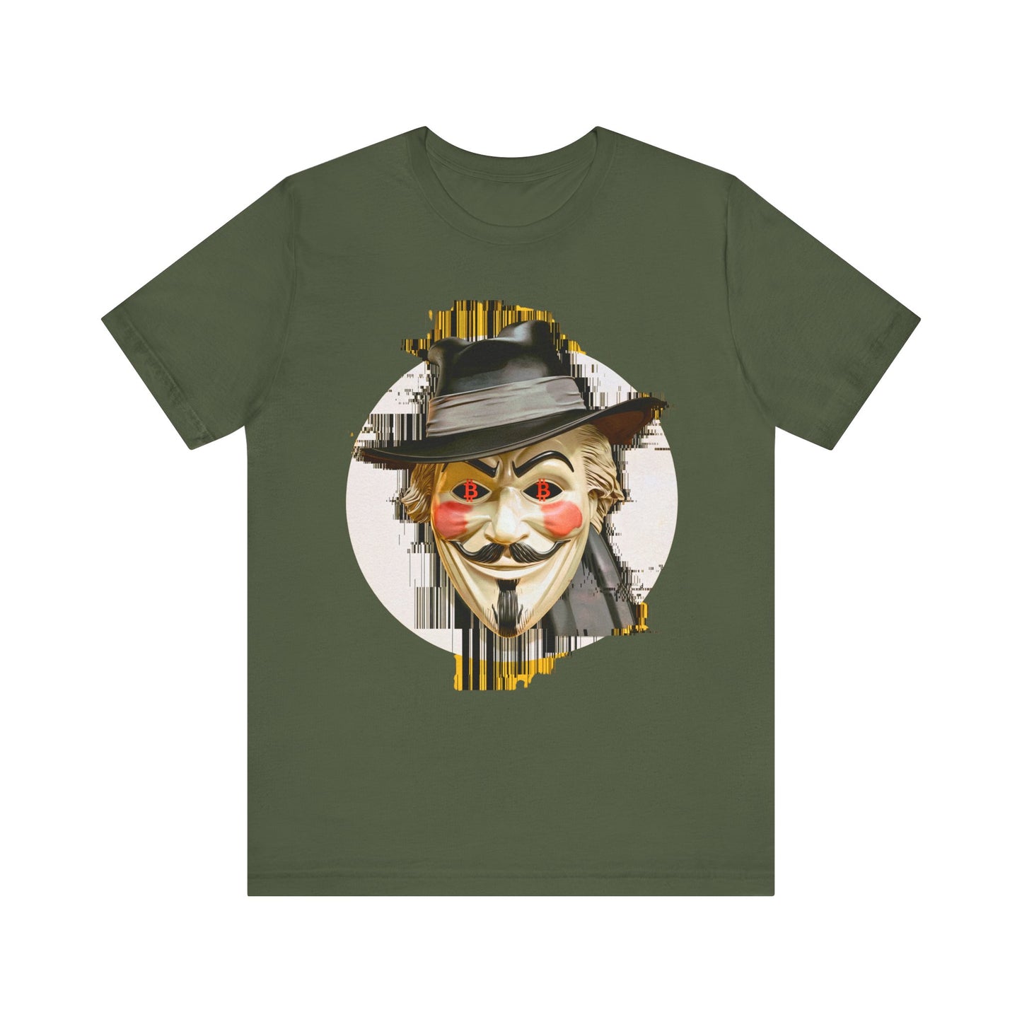 V For Bitcoin Unisex Short Sleeve Tee