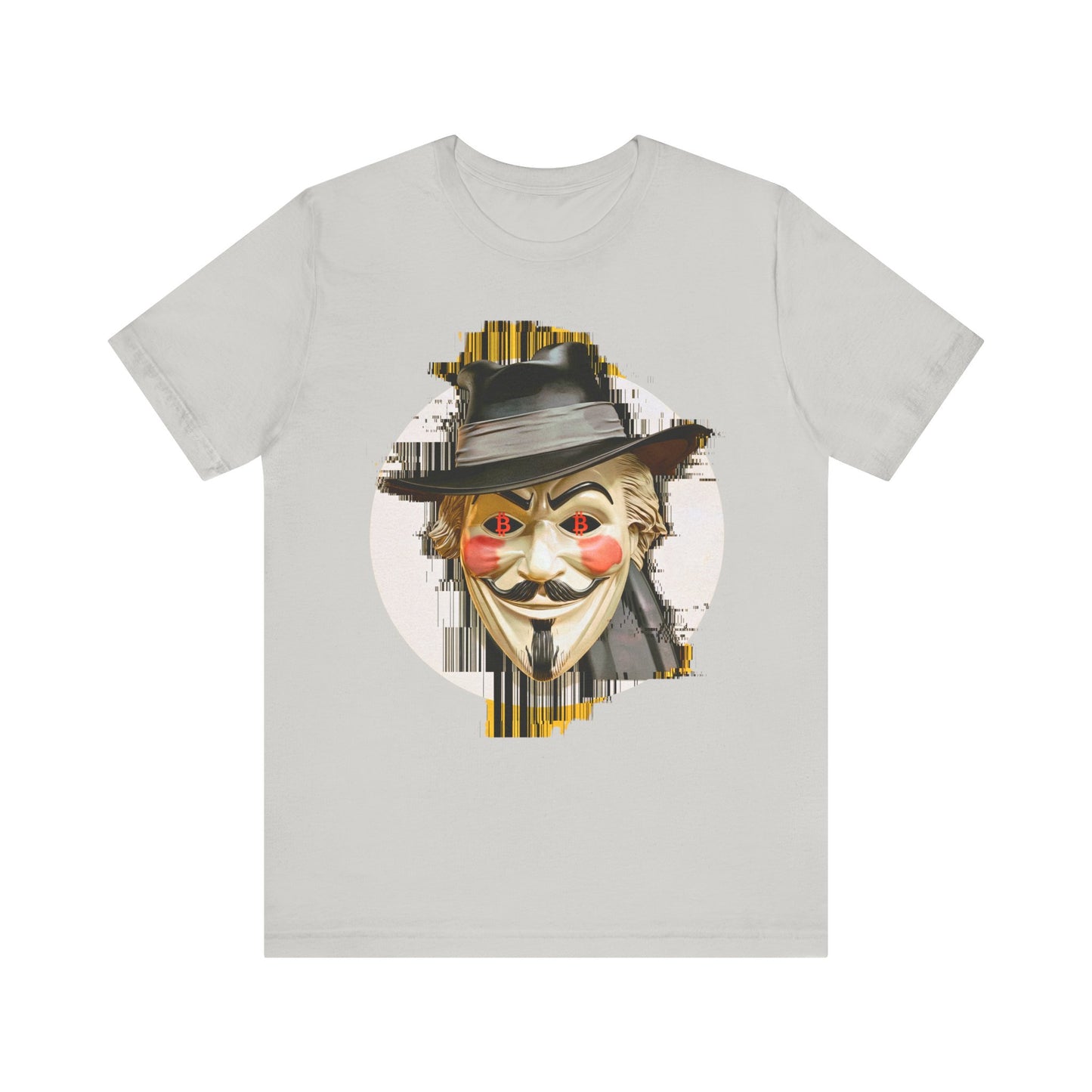 V For Bitcoin Unisex Short Sleeve Tee