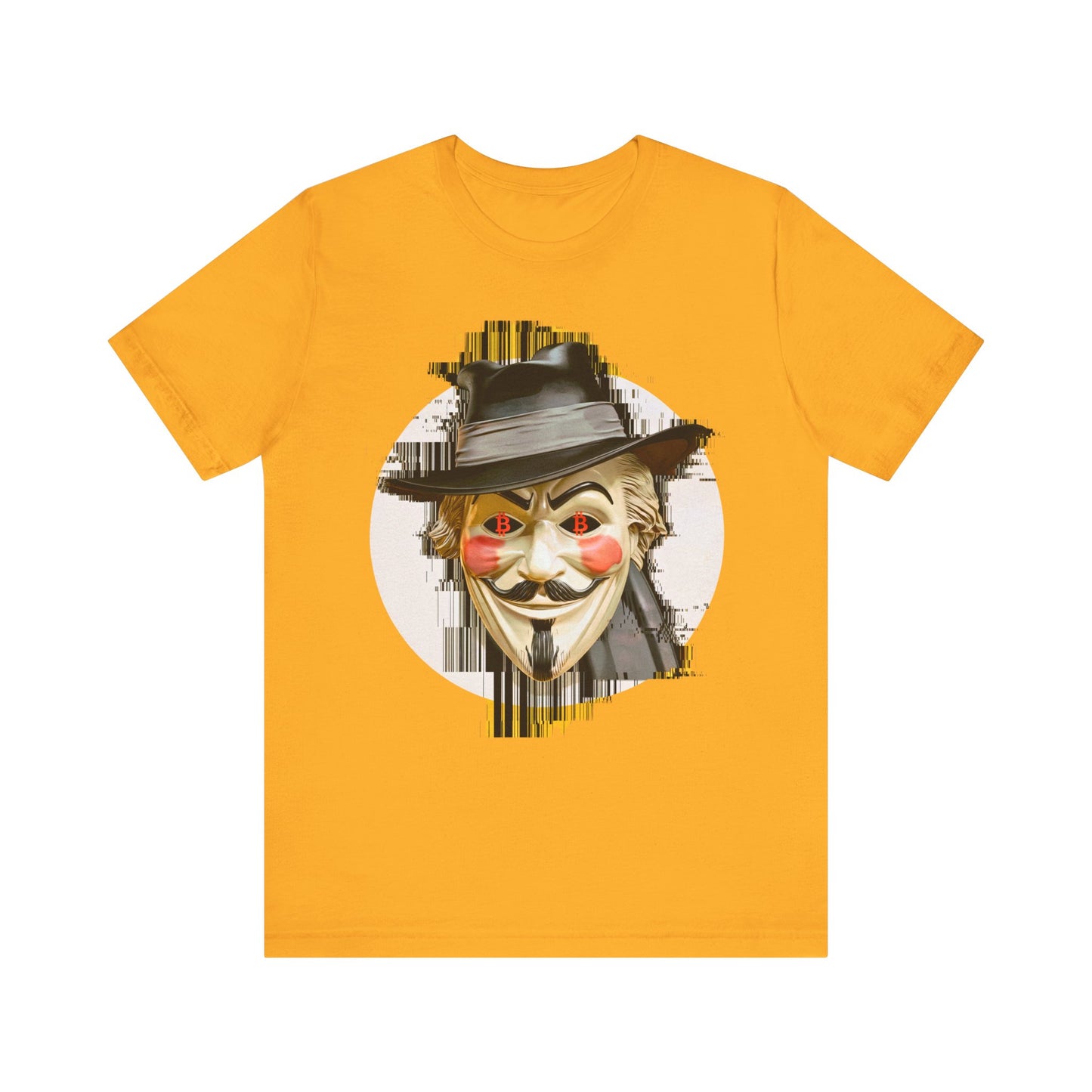 V For Bitcoin Unisex Short Sleeve Tee