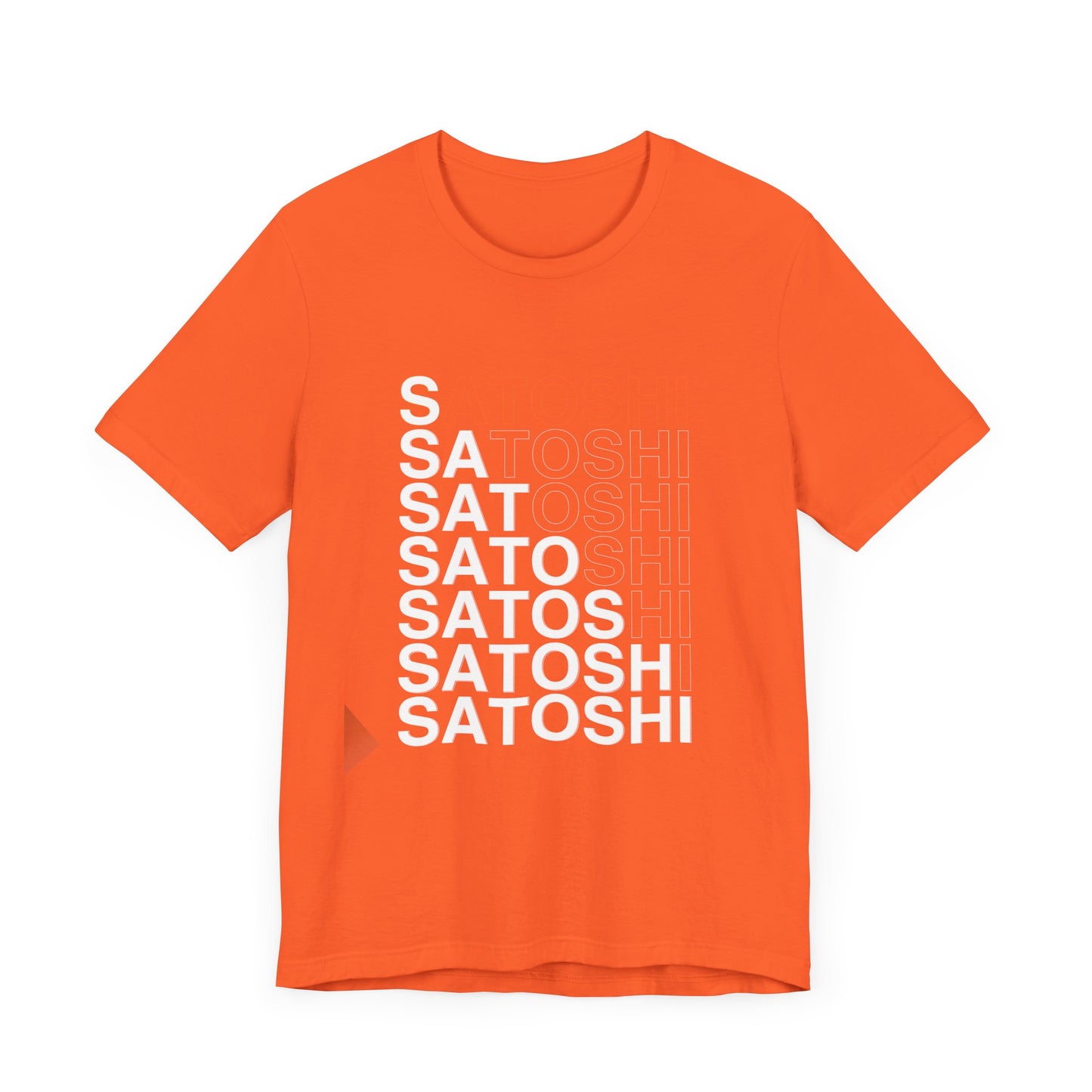 Unisex 'Satoshi Bottom-Line' Short Sleeve Tee
