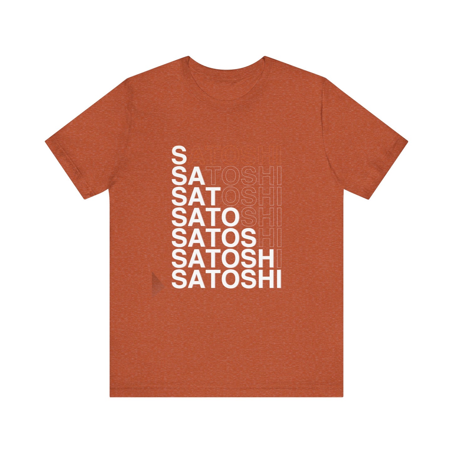 Unisex 'Satoshi Bottom-Line' Short Sleeve Tee