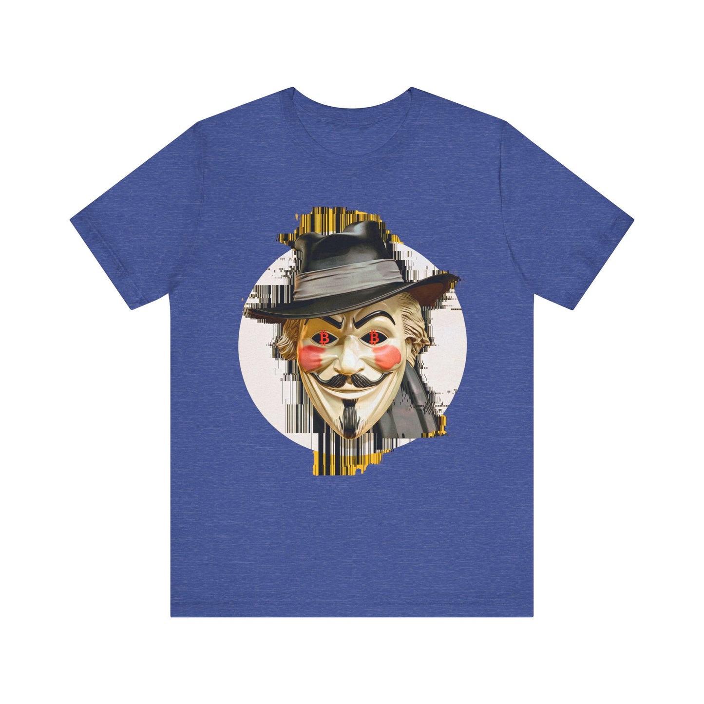 V For Bitcoin Unisex Short Sleeve Tee