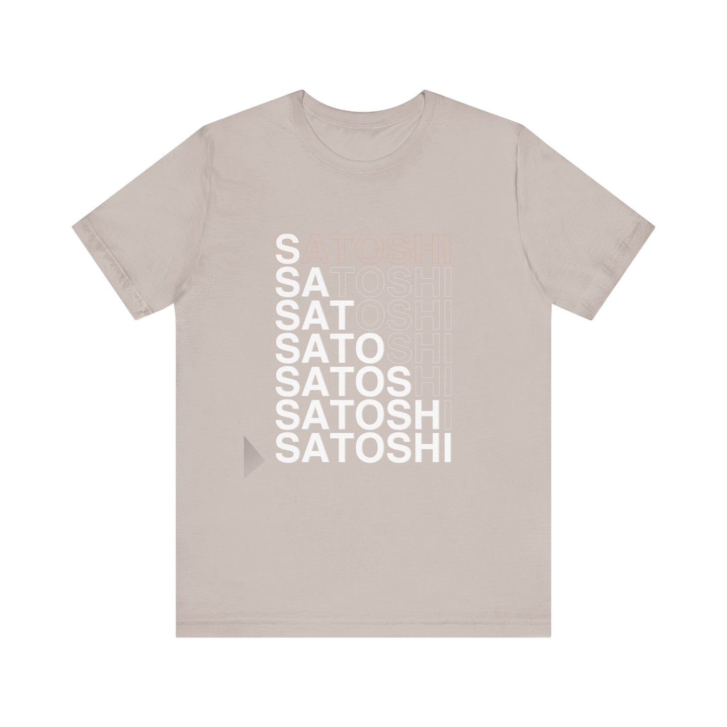 Unisex 'Satoshi Bottom-Line' Short Sleeve Tee