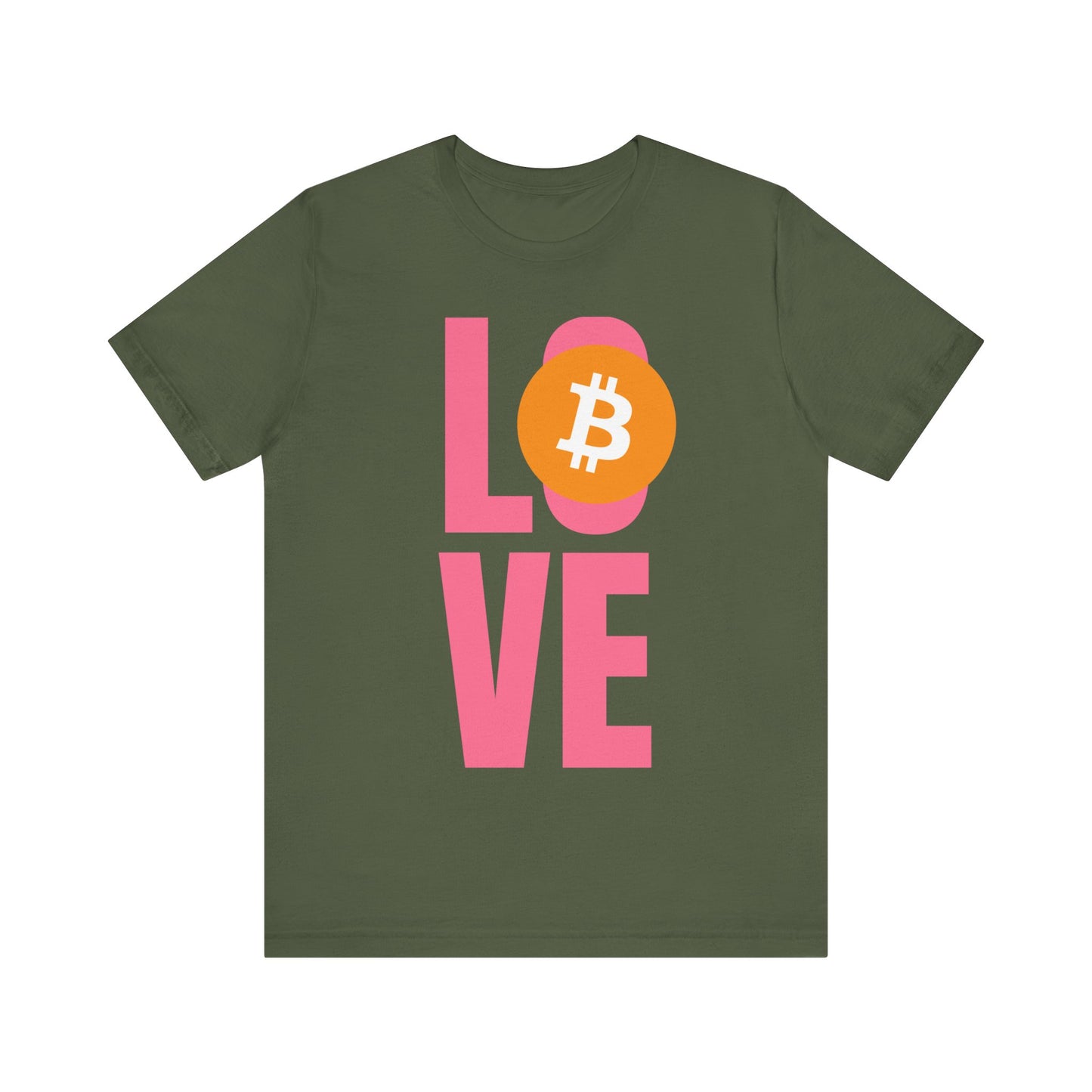 Love Bitcoin Unisex Short Sleeve Tee