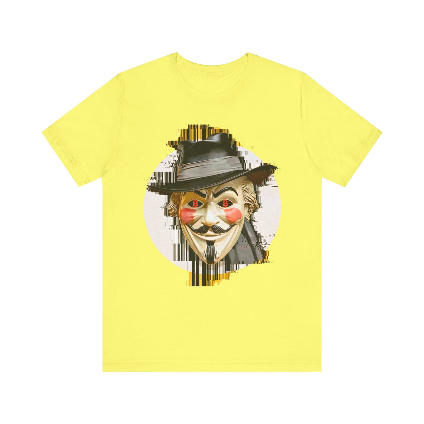 V For Bitcoin Unisex Short Sleeve Tee