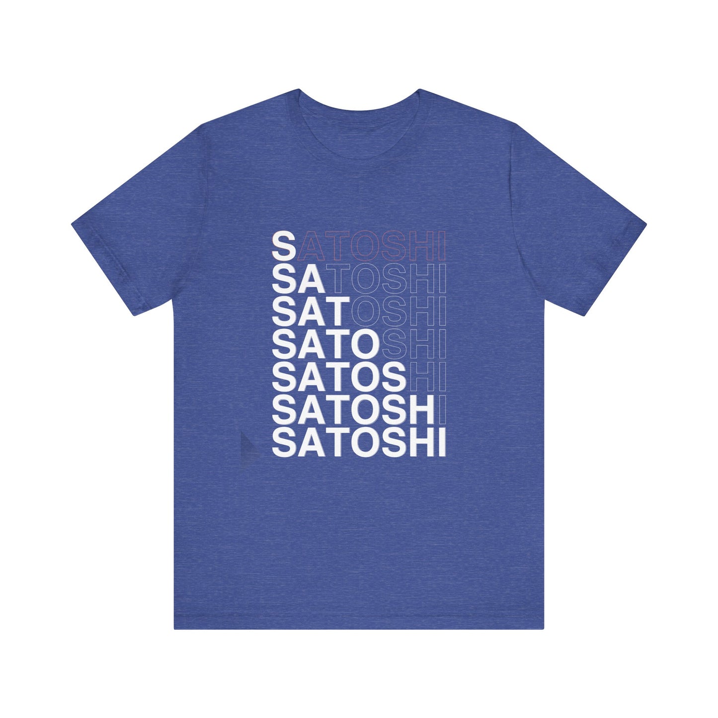 Unisex 'Satoshi Bottom-Line' Short Sleeve Tee
