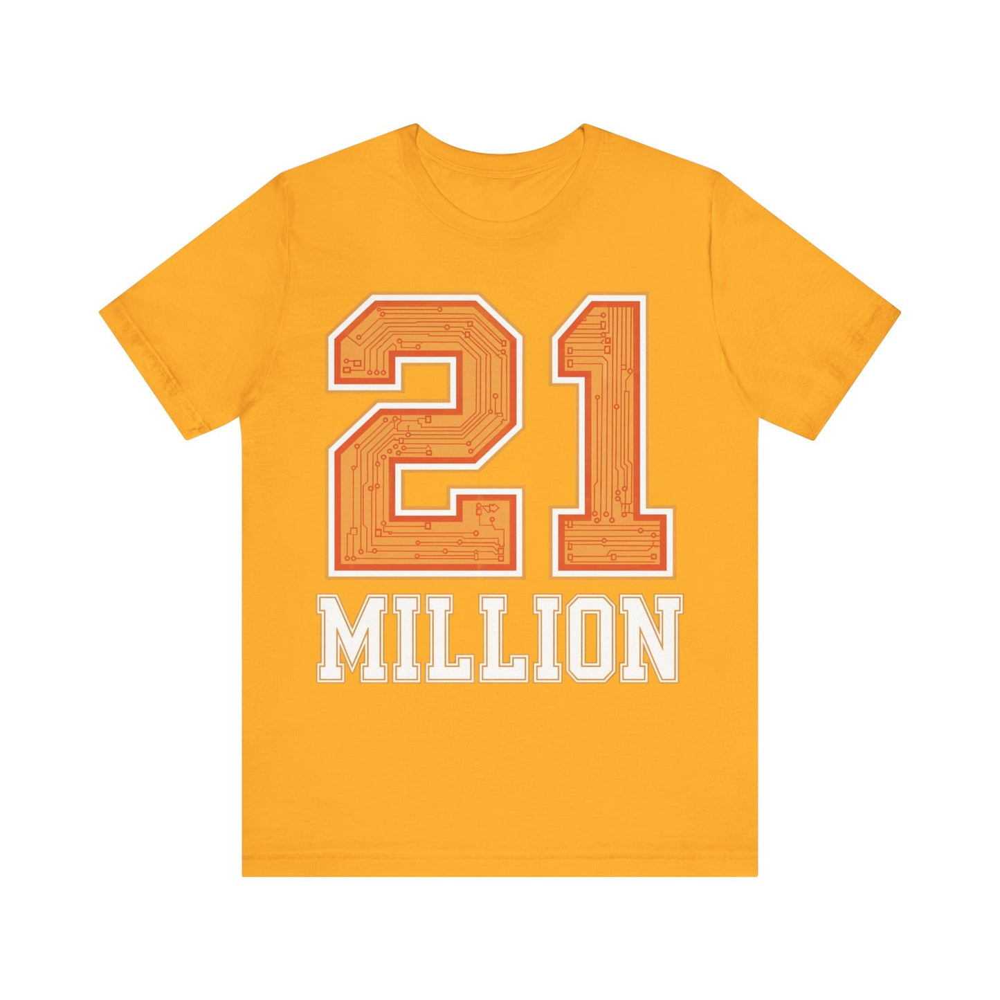 21M Orange Circuit Unisex Short Sleeve Tee