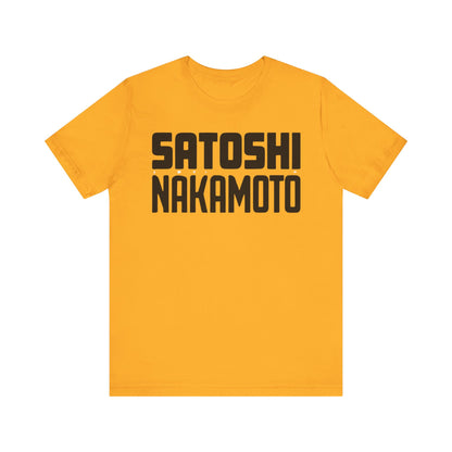 Satoshi Nakamoto Unisex Short Sleeve Tee