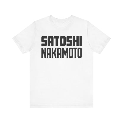 Satoshi Nakamoto Unisex Short Sleeve Tee