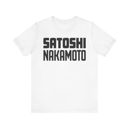 Satoshi Nakamoto Unisex Short Sleeve Tee