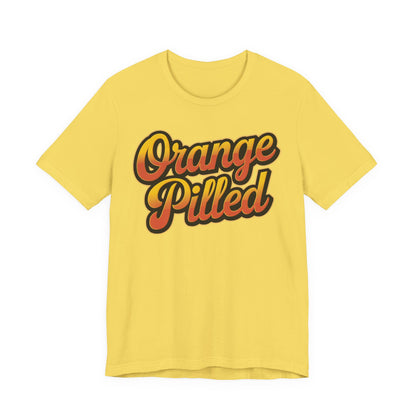 Orange Pilled Unisex Short Sleeve Tee