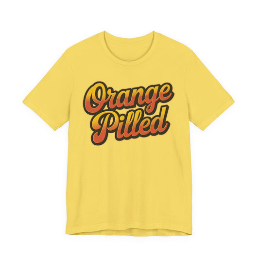 Orange Pilled Unisex Short Sleeve Tee