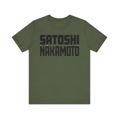 Satoshi Nakamoto Unisex Short Sleeve Tee