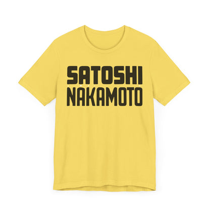 Satoshi Nakamoto Unisex Short Sleeve Tee