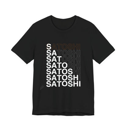Unisex 'Satoshi Bottom-Line' Short Sleeve Tee