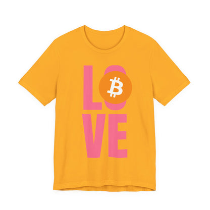 Love Bitcoin Unisex Short Sleeve Tee