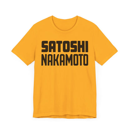 Satoshi Nakamoto Unisex Short Sleeve Tee