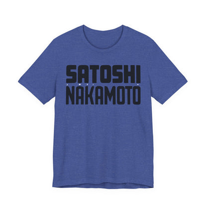 Satoshi Nakamoto Unisex Short Sleeve Tee