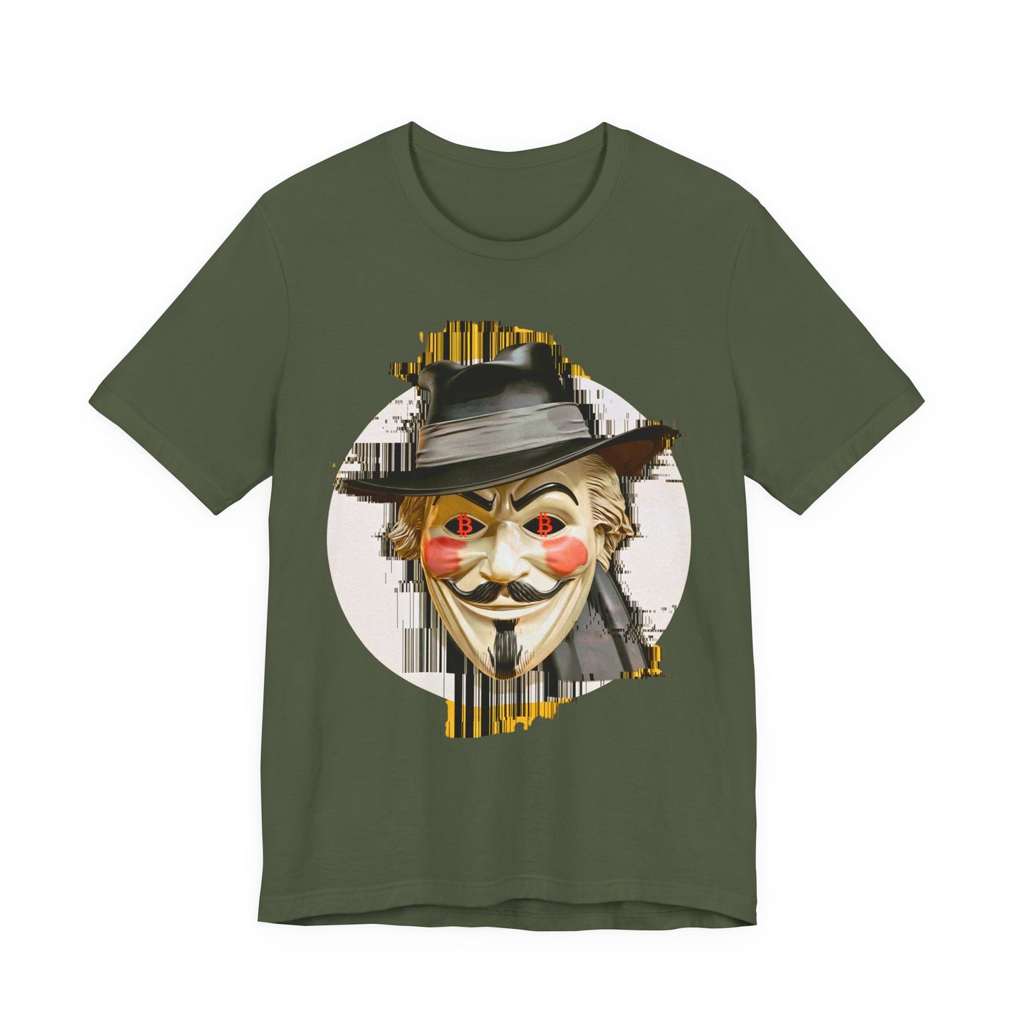 V For Bitcoin Unisex Short Sleeve Tee