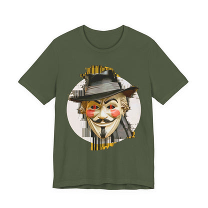 V For Bitcoin Unisex Short Sleeve Tee