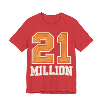 21M Orange Circuit Unisex Short Sleeve Tee