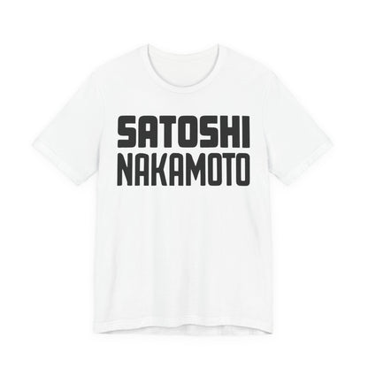 Satoshi Nakamoto Unisex Short Sleeve Tee