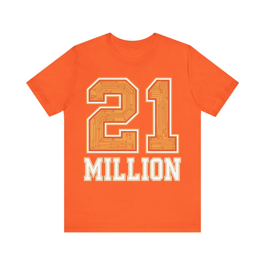 21M Orange Circuit Unisex Short Sleeve Tee