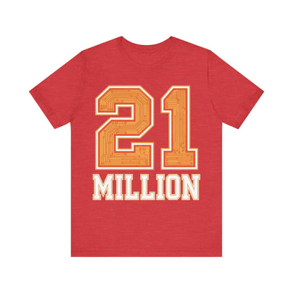 21M Orange Circuit Unisex Short Sleeve Tee