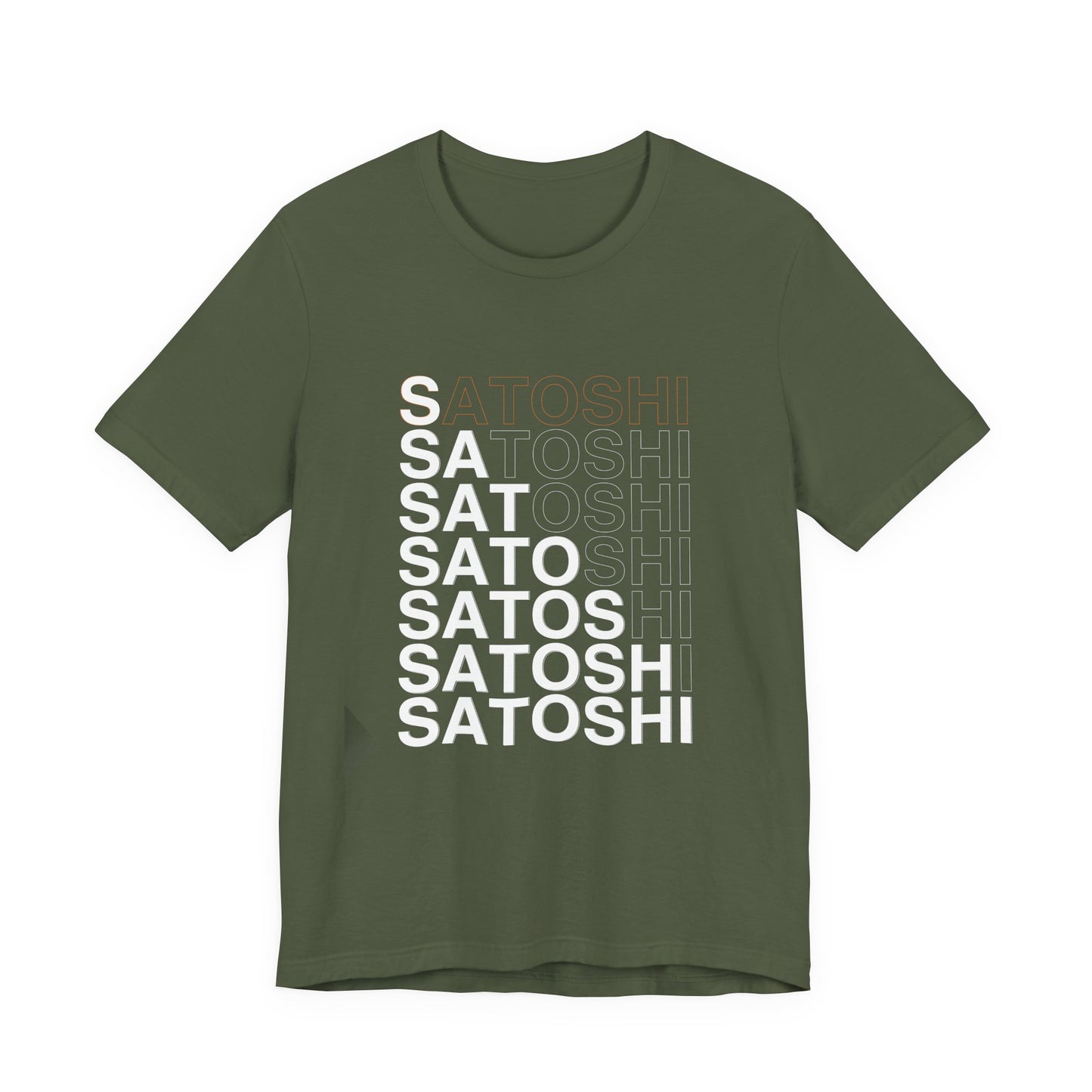 Unisex 'Satoshi Bottom-Line' Short Sleeve Tee