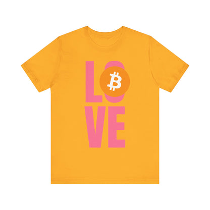 Love Bitcoin Unisex Short Sleeve Tee