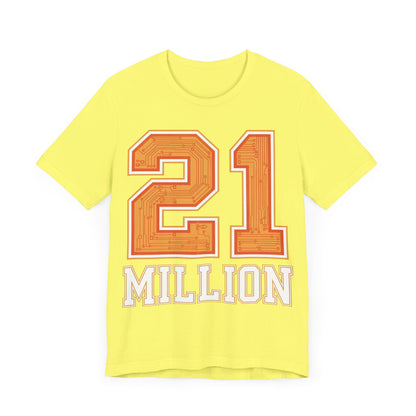 21M Orange Circuit Unisex Short Sleeve Tee