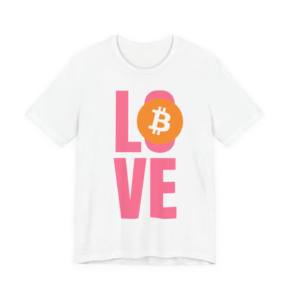 Love Bitcoin Unisex Short Sleeve Tee