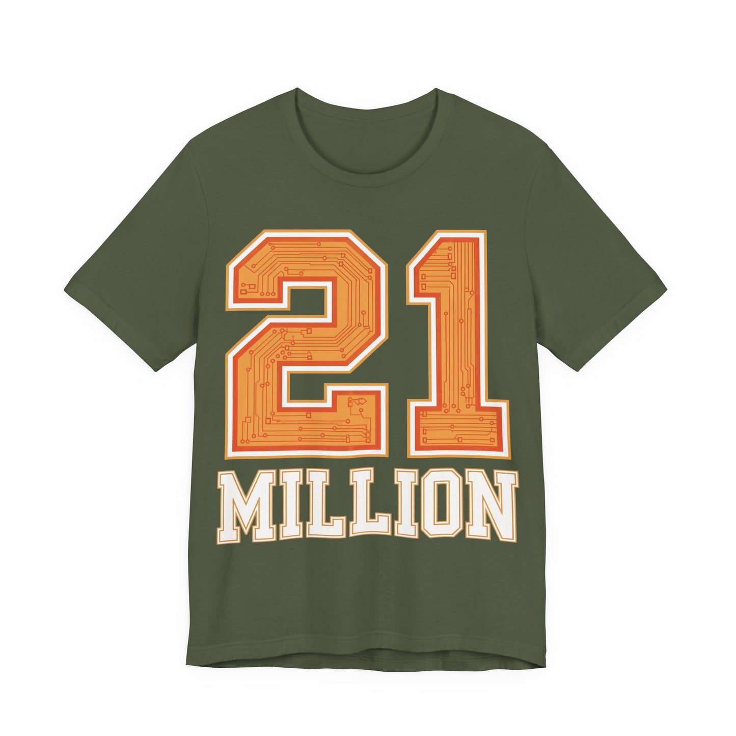 21M Orange Circuit Unisex Short Sleeve Tee