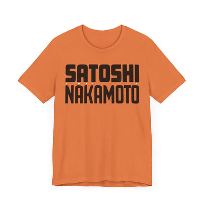 Satoshi Nakamoto Unisex Short Sleeve Tee