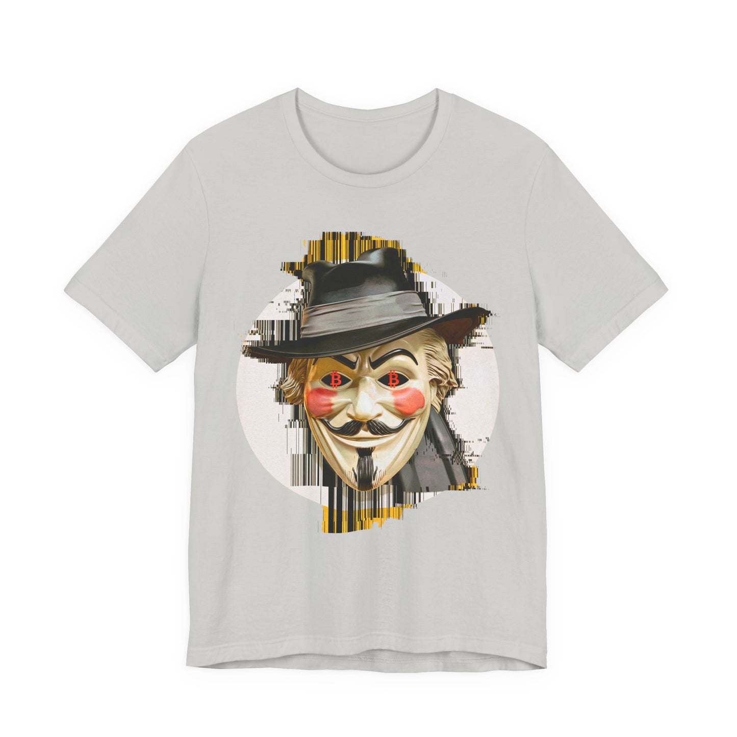 V For Bitcoin Unisex Short Sleeve Tee