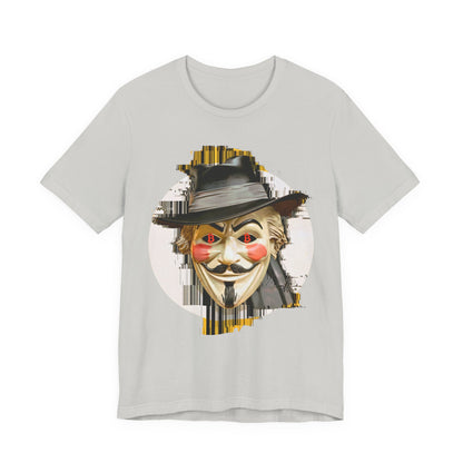 V For Bitcoin Unisex Short Sleeve Tee