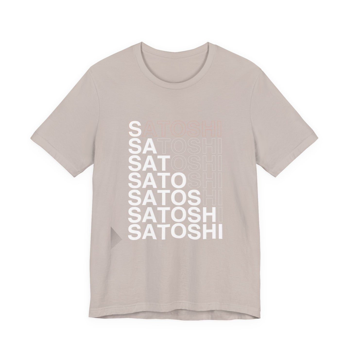 Unisex 'Satoshi Bottom-Line' Short Sleeve Tee