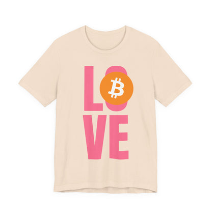 Love Bitcoin Unisex Short Sleeve Tee